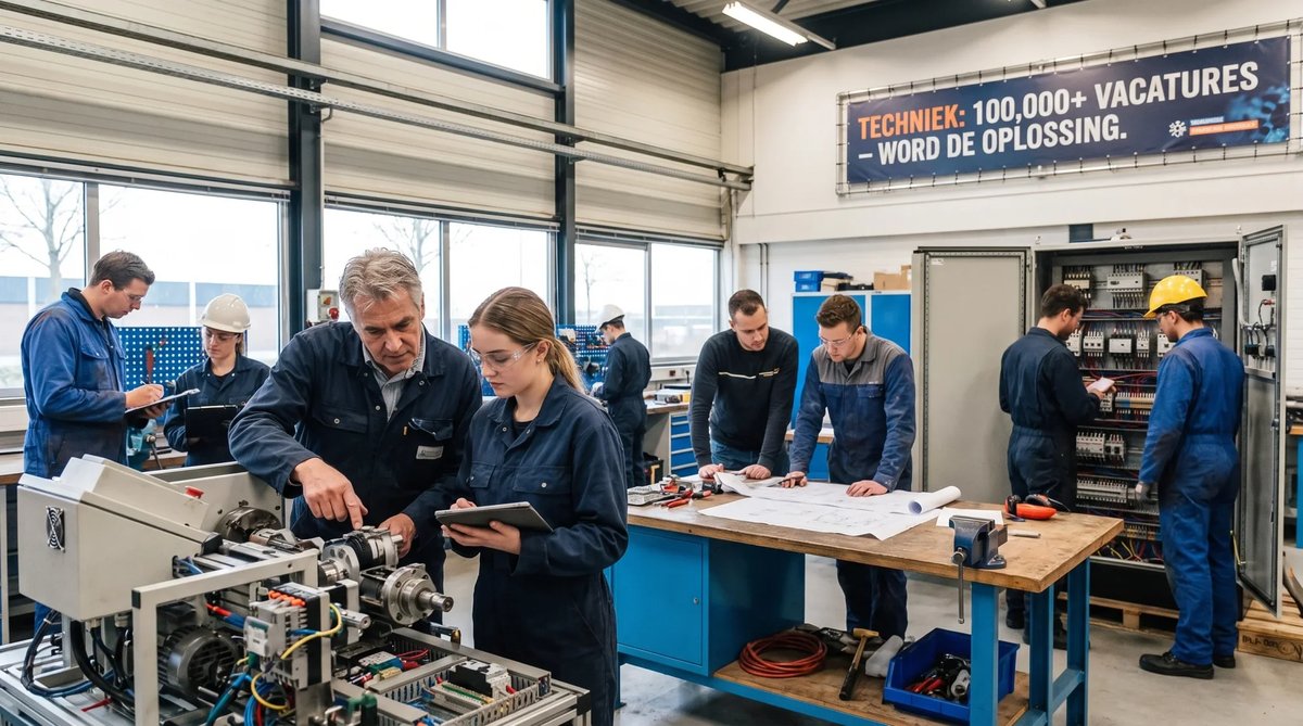 Tekort aan technisch personeel loopt verder op: ruim 100.000 openstaande vacatures
